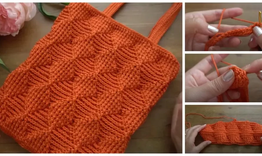 Crochet Diamond 3D Bag