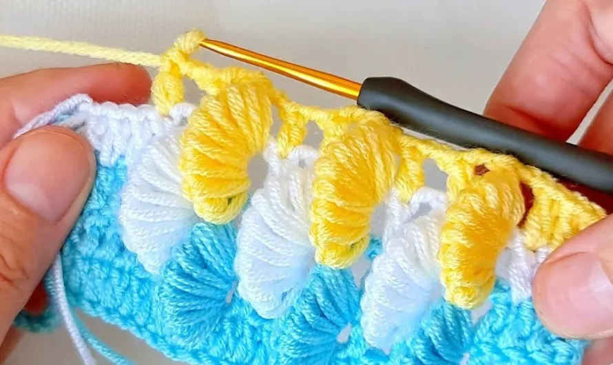 Super Easy Knitting crochet baby blanket (video tutorial)