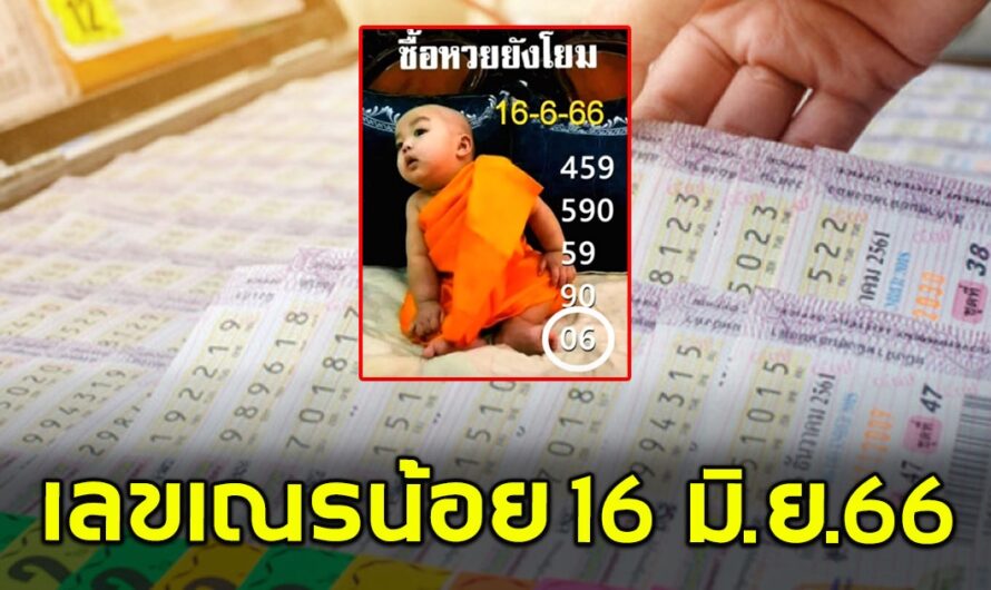 ให้มาแล้วเน้นๆ เลขเณรน้อย 16 มิถุนายน 2566