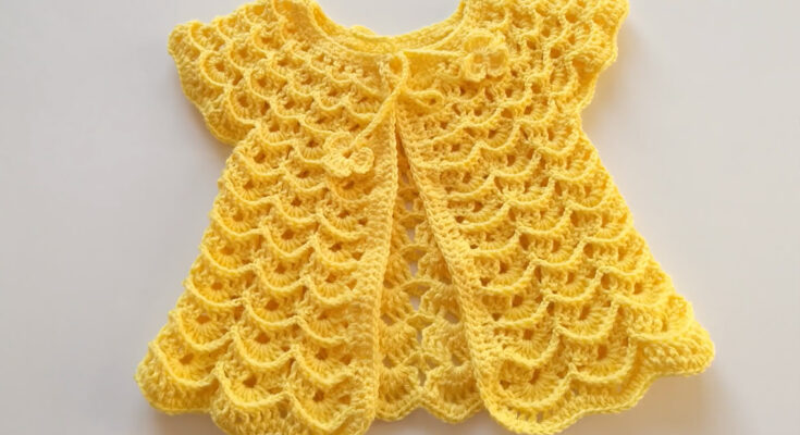 CROCHET BABY DRESS YOU CAN EASILY MAKE
