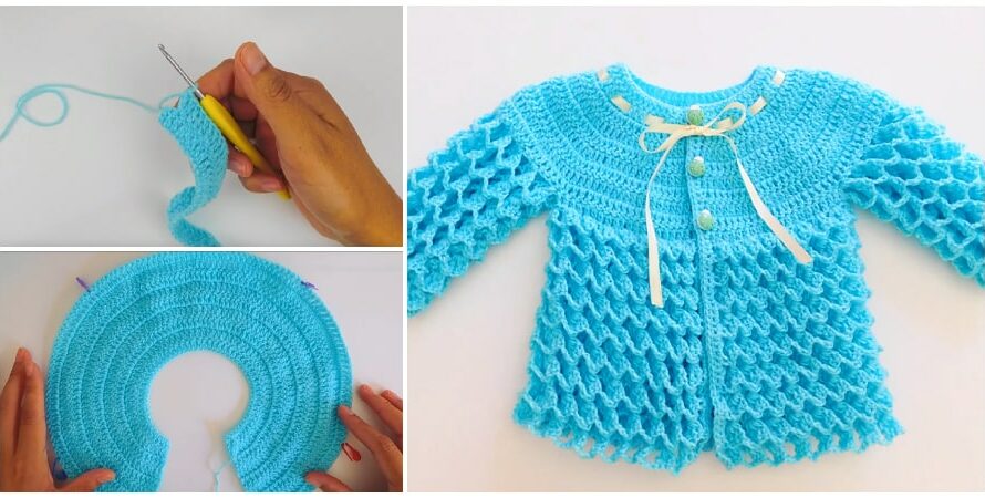 Crochet Baby Sweater – Learn to Crochet