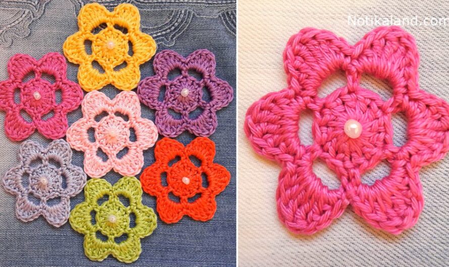How To Crochet Easy Flower Motif