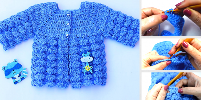Beautiful crochet jacket / Step-by-step tutorial course
