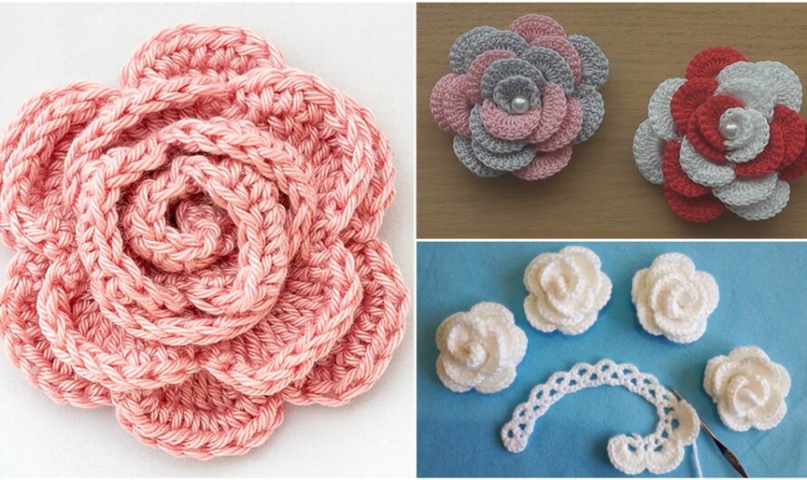 Crochet Rose Flower Patterns For Beginners