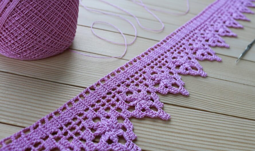 Crochet Ribbon Lace Border Tutorial