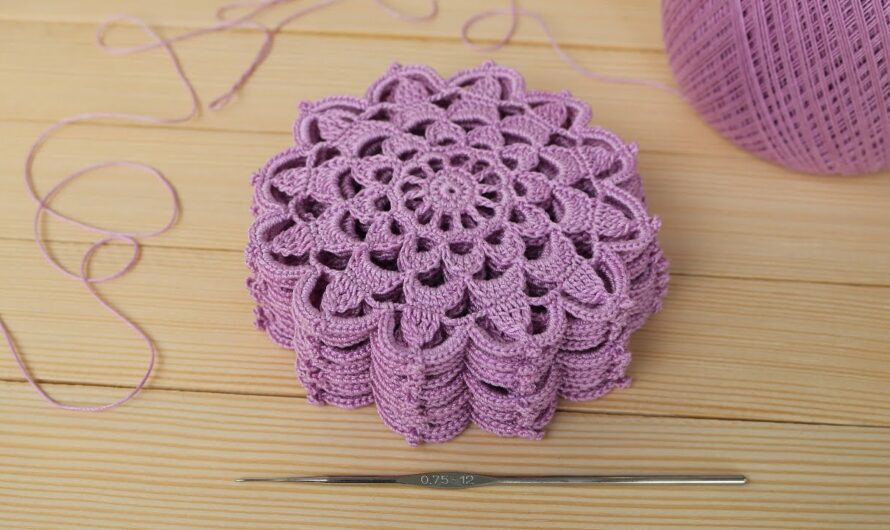 How To Crochet A Round Lace Motif or Coaster