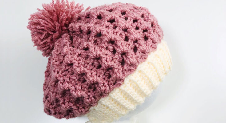 Crochet Slouchy Style Baby Hat – Crystal Waves Stitch