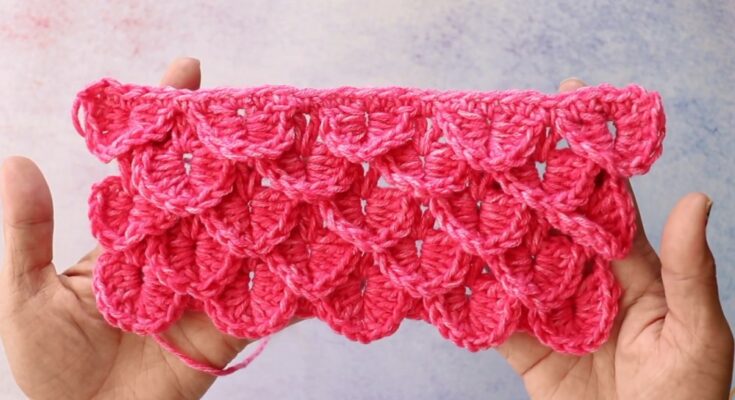 Learn To Crochet The Crocodile Stitch