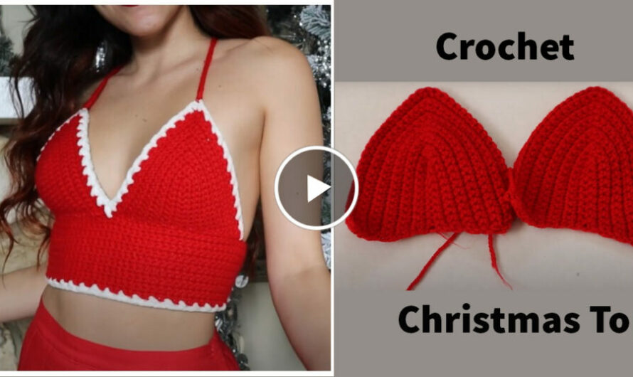 Crochet Christmas Santa Top | Video Tutorial