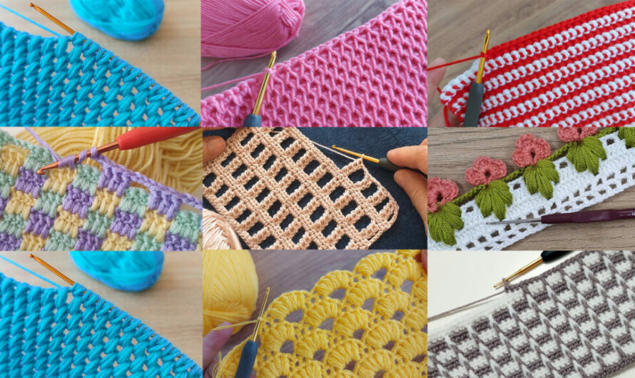 8 Unique Crochet Stitch Tutorials