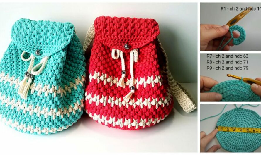 How to Crochet Backpack | Video tutorial