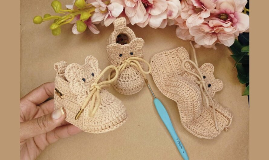 Crochet Newborn Booties Tutorial