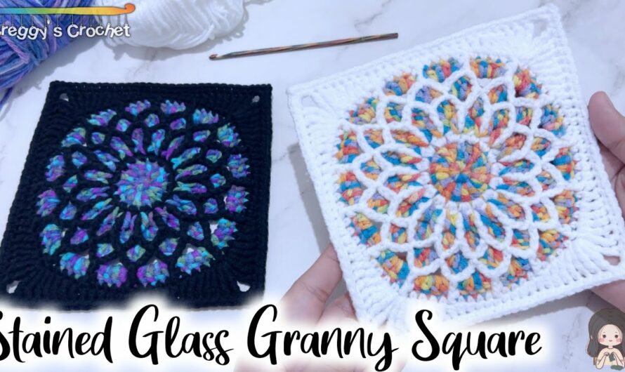 Crochet Stained Glass Square: A Radiant Blend of Tradition and Art