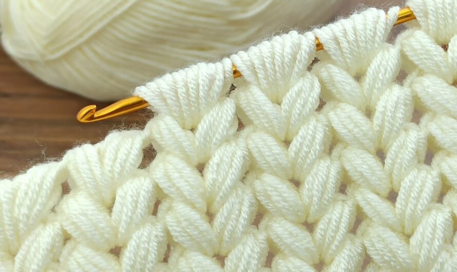 Tunisian Crochet Puff Stitch For Your Winter Works