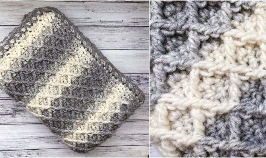 Crochet Diamond Stitch Blanket