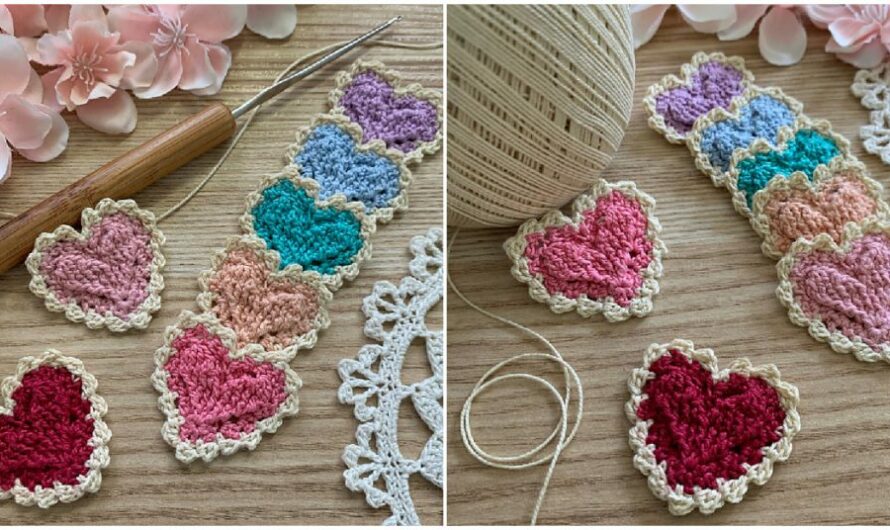 Crochet Heart Motif Pattern