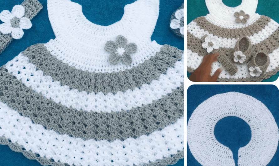 How to Make a Crochet Baby Dress Tutorial / Free Crochet Dress Pattern