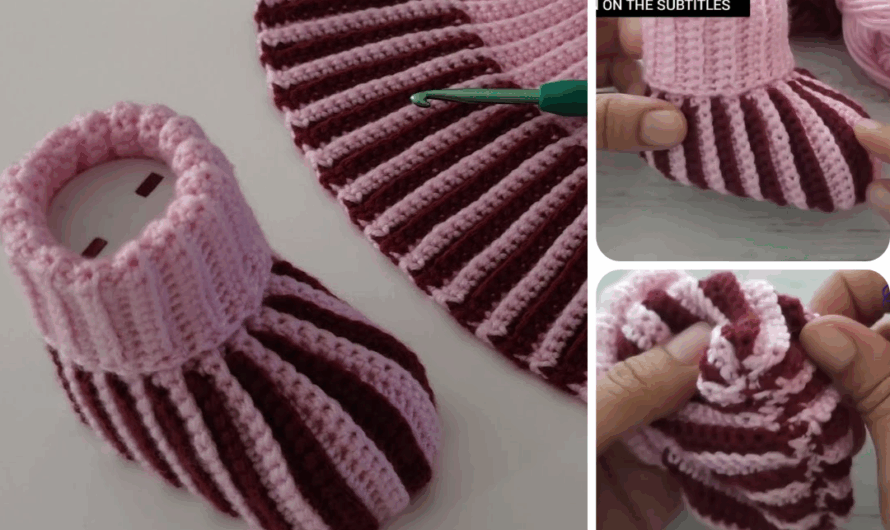 🧶 How to Crochet Baby Shoes – Super Easy Pattern for Beginners