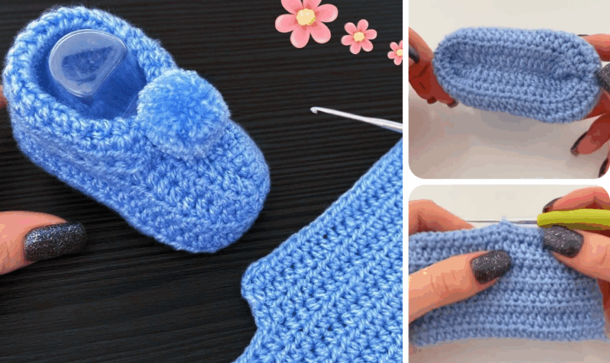 🧵 How to Make Crochet Shoes (Easy for Beginners)
