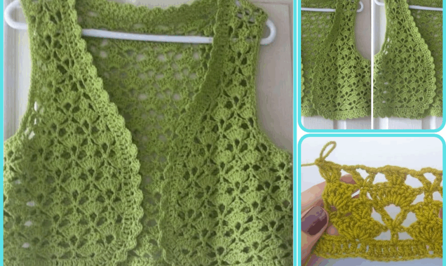 🧶✨ Crochet Blouse Jacket / Vest / Sweater Pattern (with New Stitch)