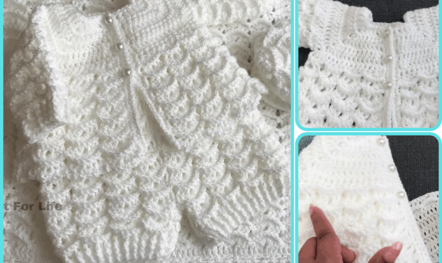 How to Make Easy crochet baby cardigan