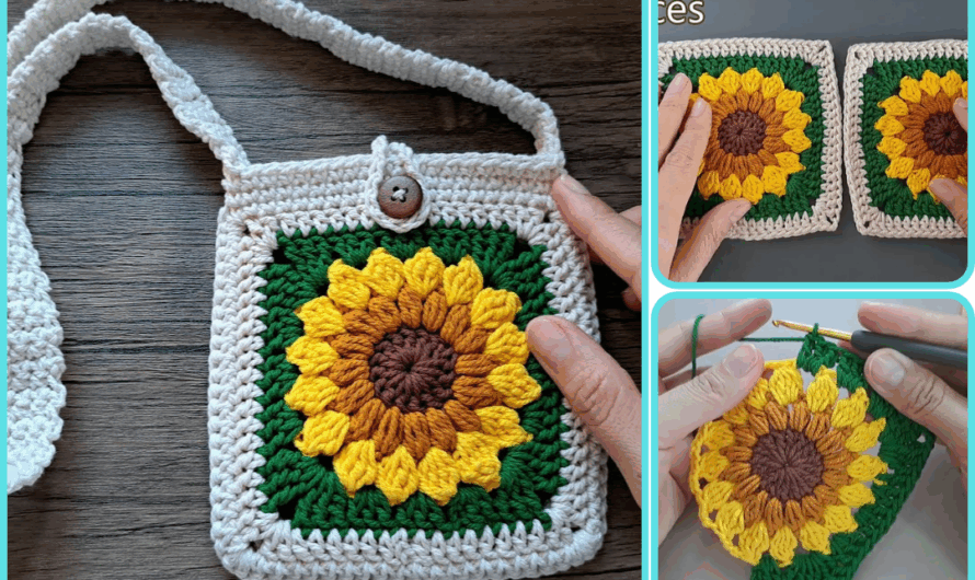 🌻 DIY Crochet Mini Bag Tutorial