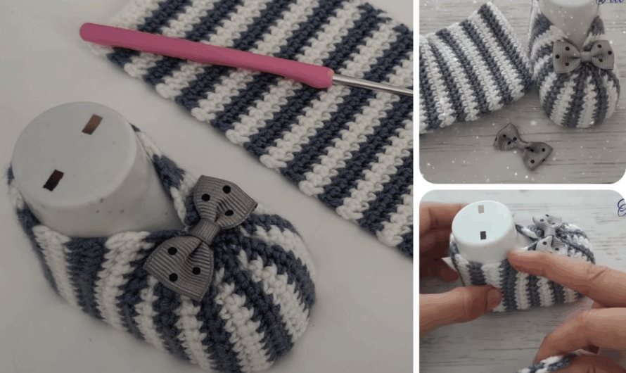 🧶 How to Crochet Baby Shoes: Easy Pattern for Beginners (Simple Knit-Look Shoes)