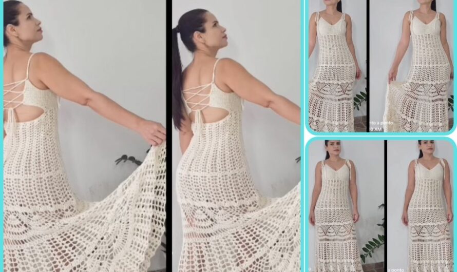 🧶 How to Make a Long Crochet Dress – Full Class Guide
