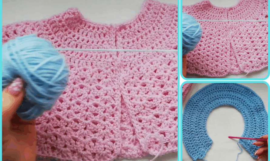 🧶 How to Make  Baby crochet cardigan