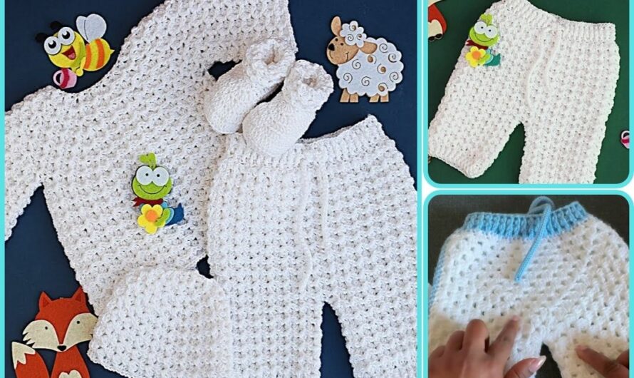 How to Make White Set Crochet Pants (Majovel Crochet Style)