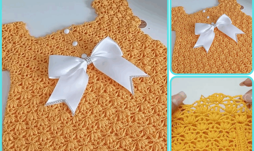 🧶 How to Crochet a Cute & Elegant Dress for Girls