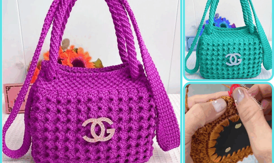 🧶 How to Make a Beautifully Designed and Easy-to-Make Crochet Bag