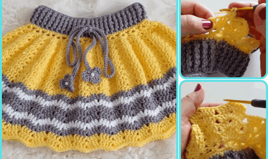 How to make a striped children’s skirt in the middle for 2 to 4 years