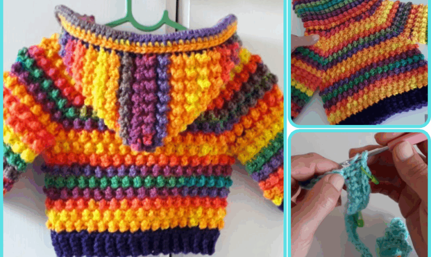 🧶 How to Make a Crochet Baby Hoodie ” Goosebumps “