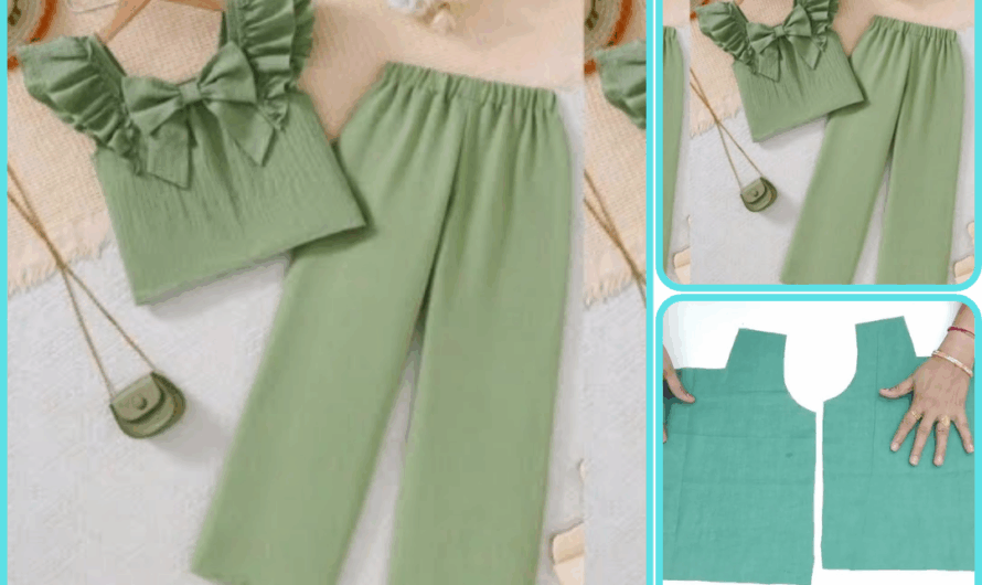 👧 Baby Girl Plazo Suit – Cutting & Stitching Guide