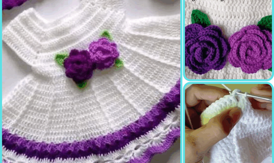 Crochet frock for 1 to 1.5 year baby girl