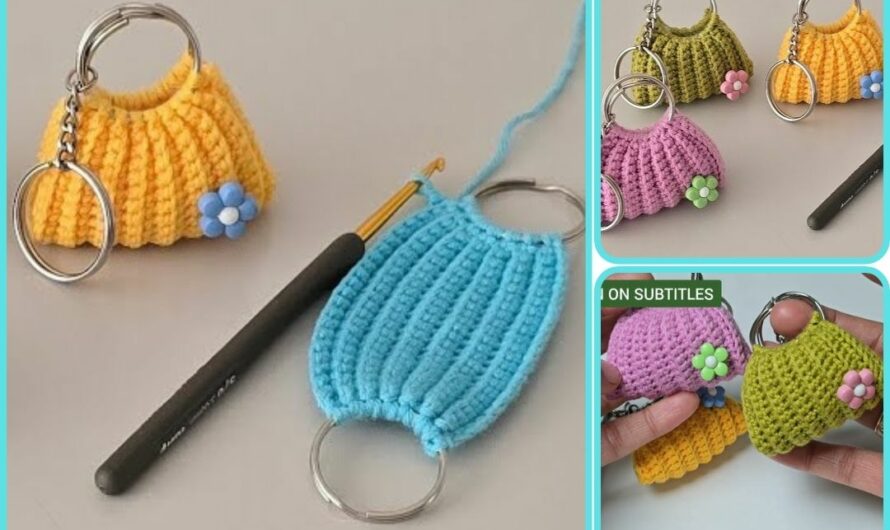 🧵 How to Make an Amigurumi Purse Keychain