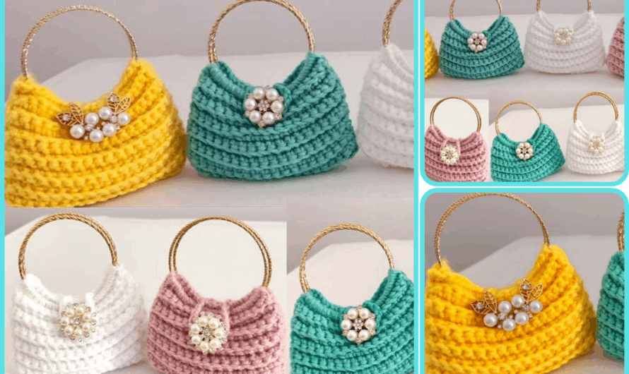 👜 SIMPLE AND EASY WAY TO MAKE A DIY MINI CROCHET BAG