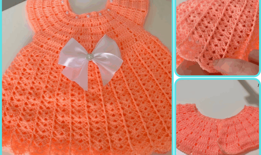🧶 How to Crochet a Baby Dress | Ages 0 to 3 Months | Step-by-Step Tutorial