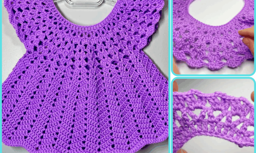 👑 How to Crochet a Beautiful Princess Baby Dress