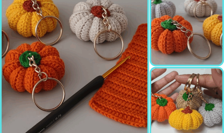 🎃 Autumn’s BEST Crochet Project for Beginners: Pumpkin Keychain!