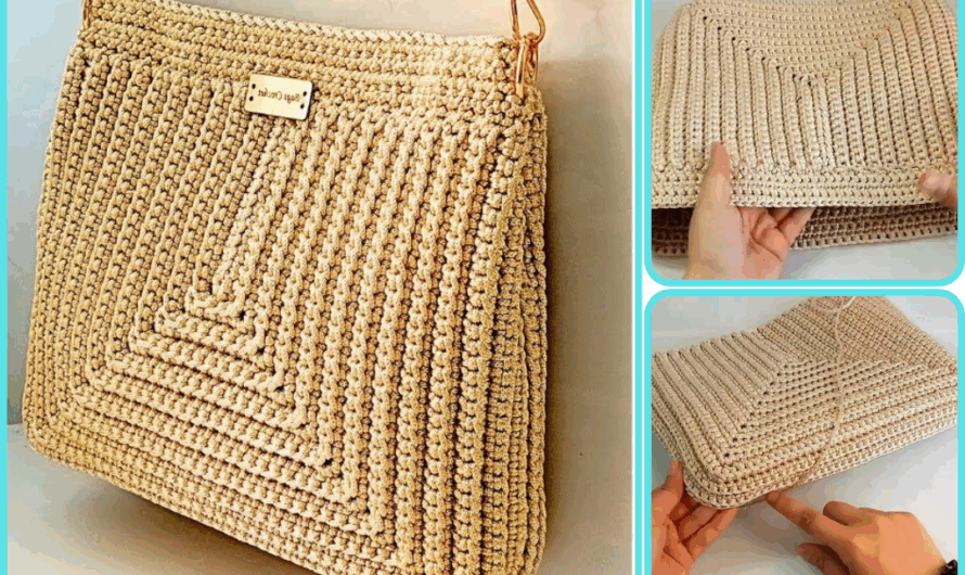 🧶 How to Make a Large Crochet Bag – Made Easy