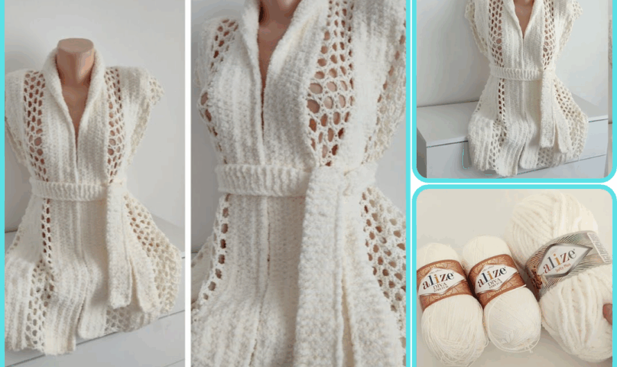 🧶 How to Make a 🕊️ Crochet Vest in a Couple of Evenings 🤍