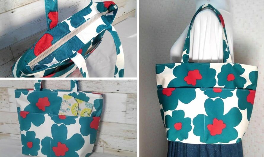 🧵 How to Make a Zippered Shoulder Bag with an Outside Pocket