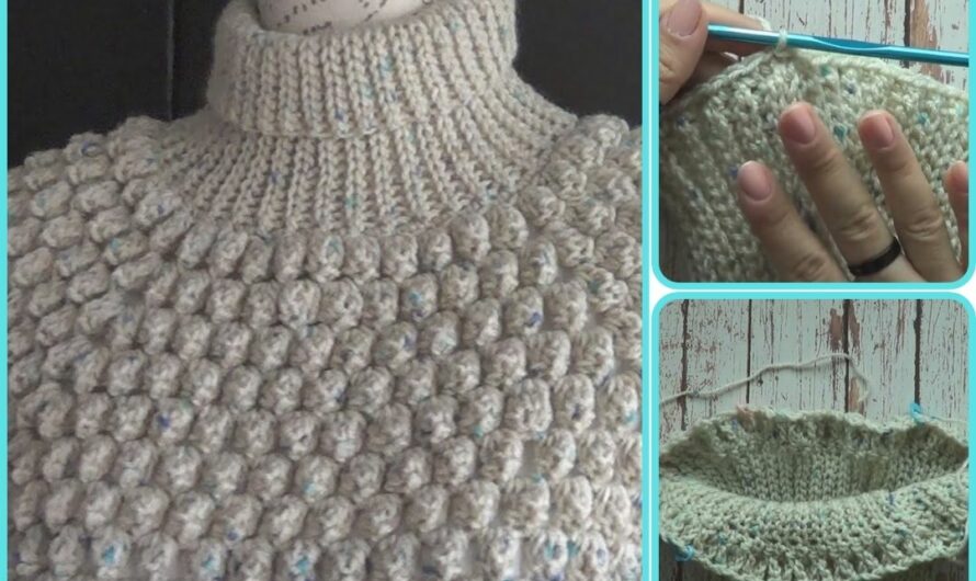 🧶 How to Make a Beautiful Crochet Cape in Puff Stitch – Super Easy!