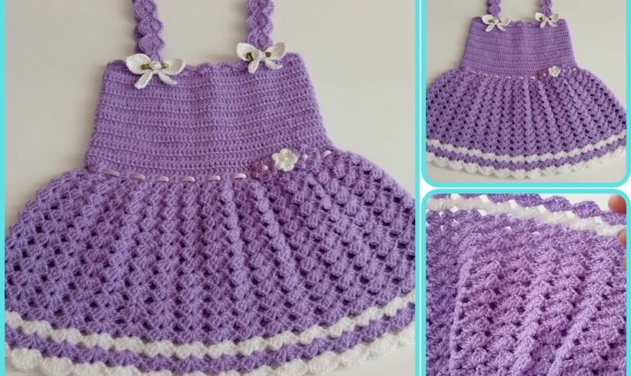 How to Make Crochet dress for children aged 1 to 2 years