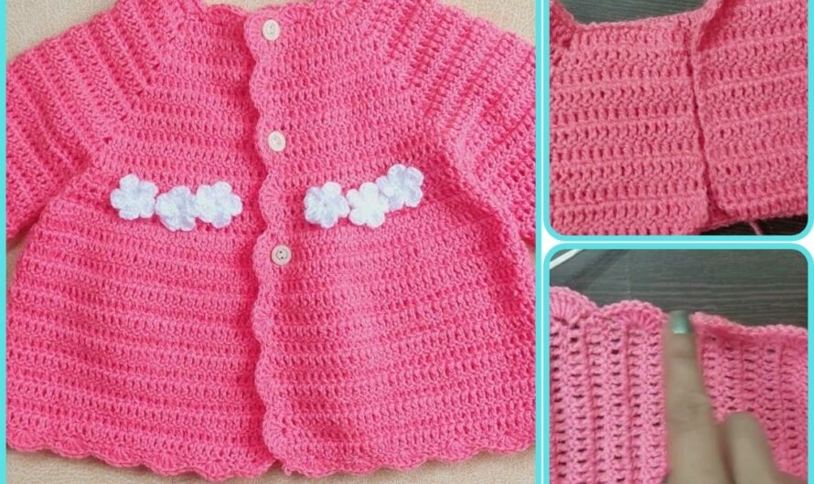 🧶 Crochet Baby Cardigan (12–18 Months)