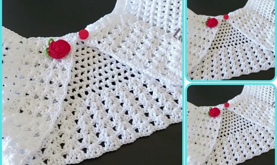🧶 How to Make a Crochet Bolero (6–12 Months) – Step by Step – Easy Knitting