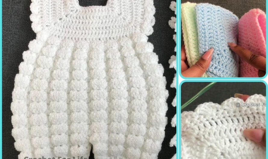 How to Make Easy crochet baby romper