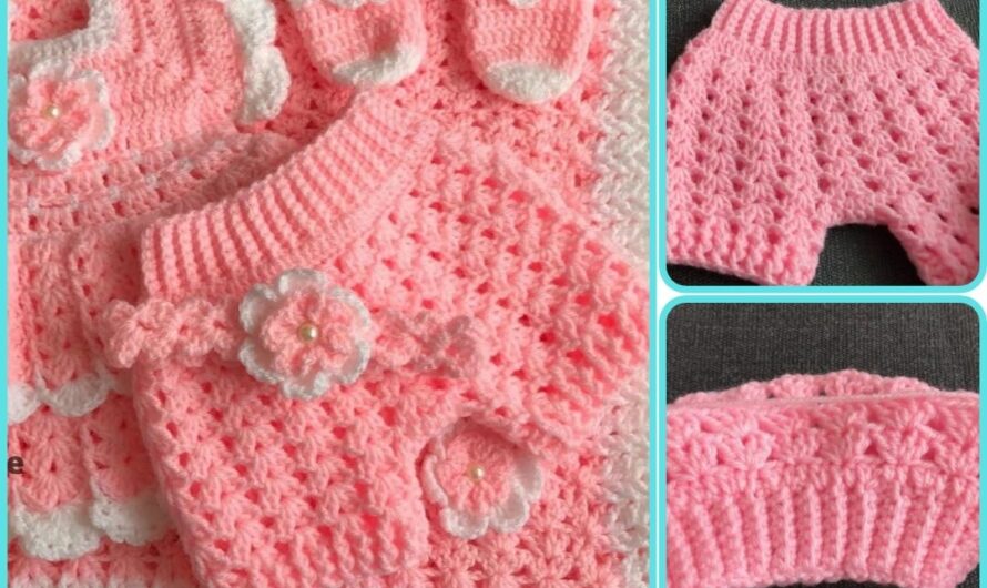 🧶 How to Make an Easy Crochet Diaper Cover / Baby Pants